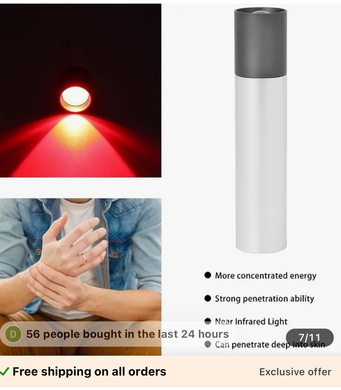 Red Light Wand Therapy - Reduce Joint & Tissue Pain